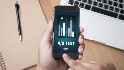 A/B testing charts