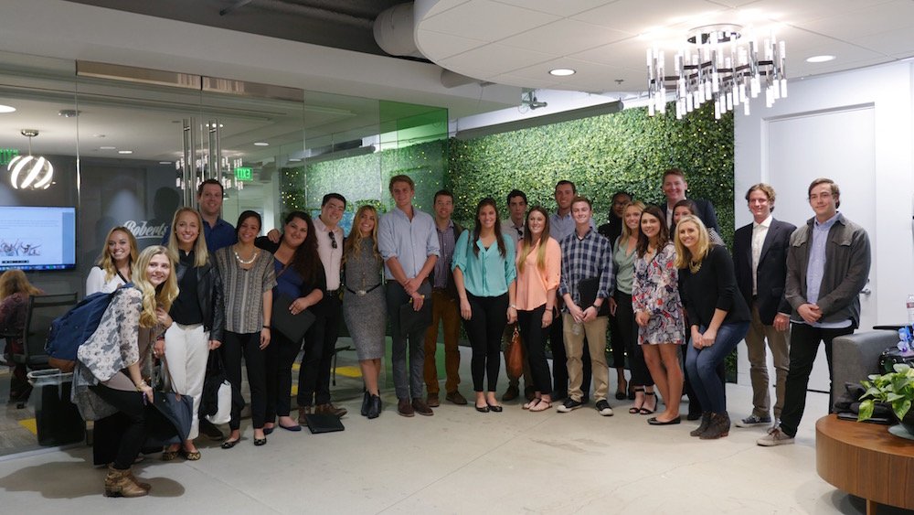 CU Boulder students at wpromote headquarters