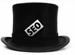 Black top hat with the word SEO on it