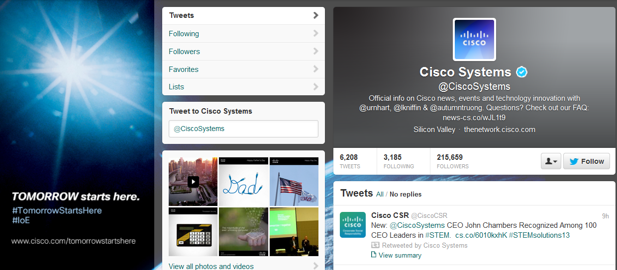 Cisco Twitter