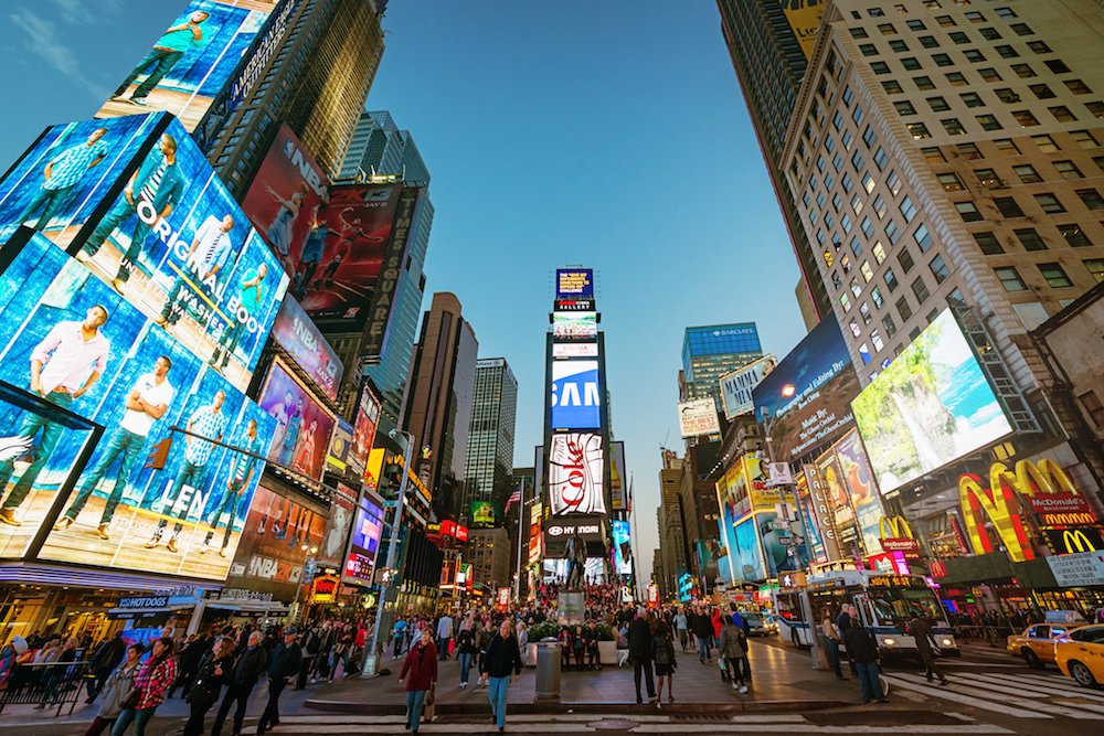 Amazing vibrant Times Square