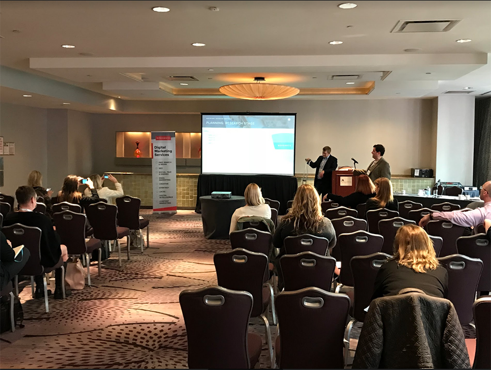 Speaker at hospitality conference event