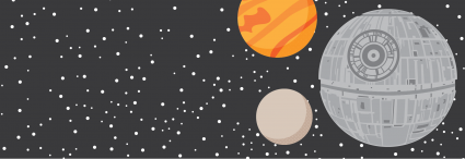 Illustration of planets in space