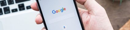 Phone with Google search field
