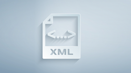 3d icon of xml code