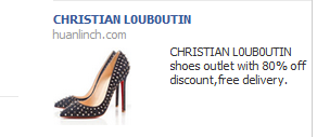 facebook ad for louiboutin shoes