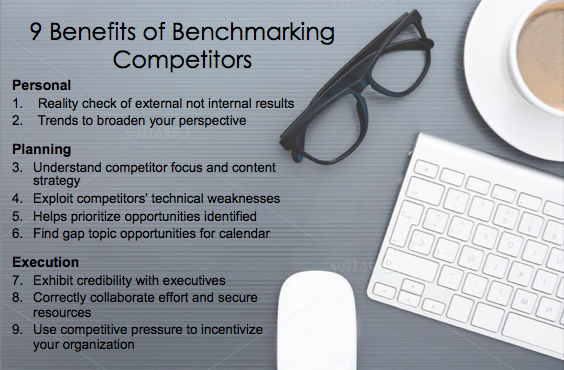 9 benefits of benchmarking competitors