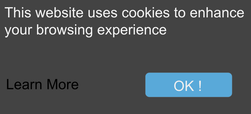 Cookie Consent message