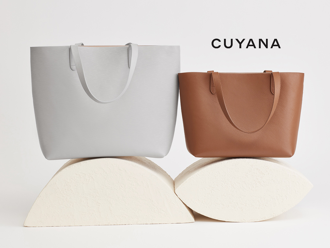 Cuyana leather tote bags