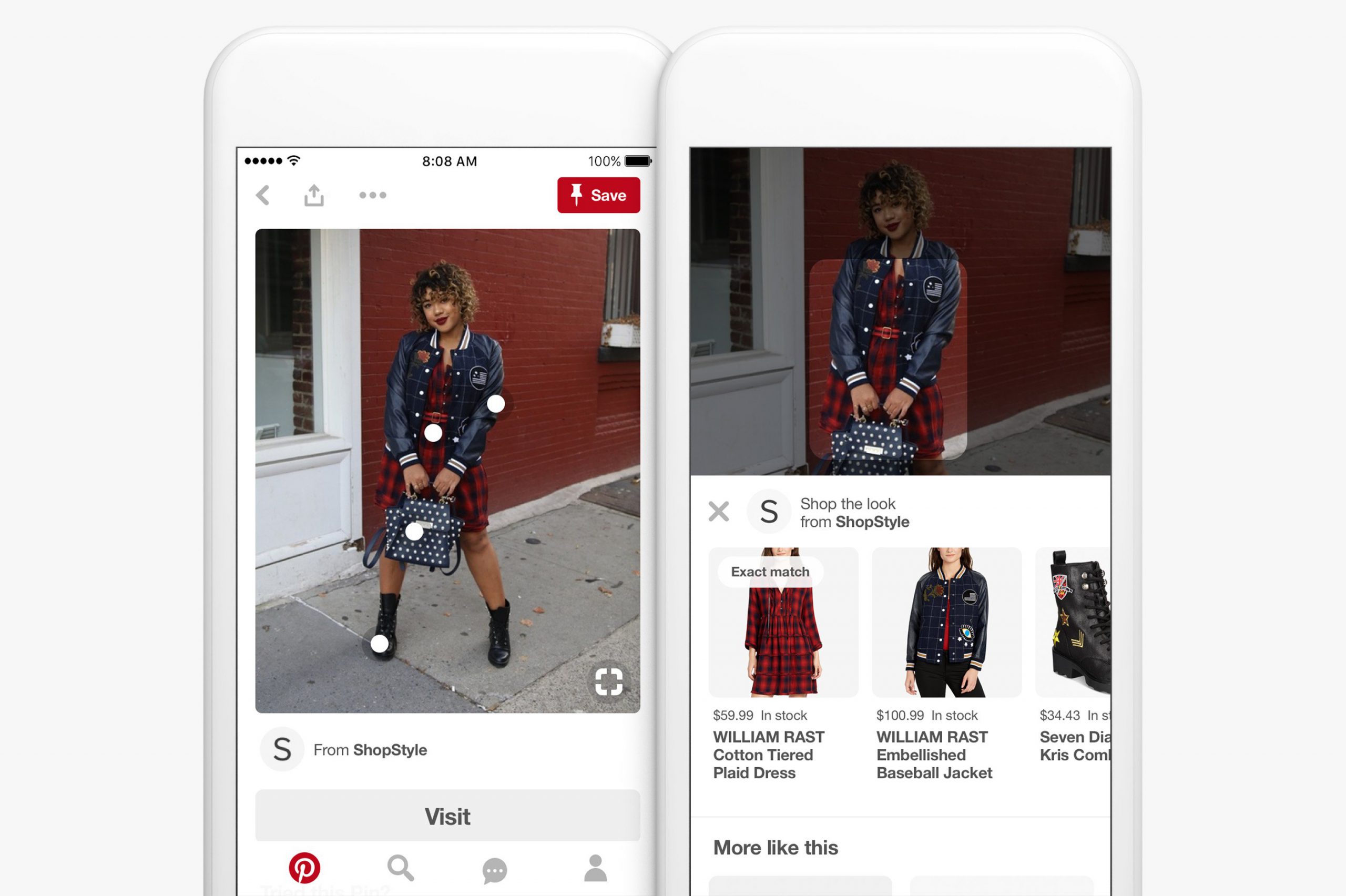 Pinterest visual search