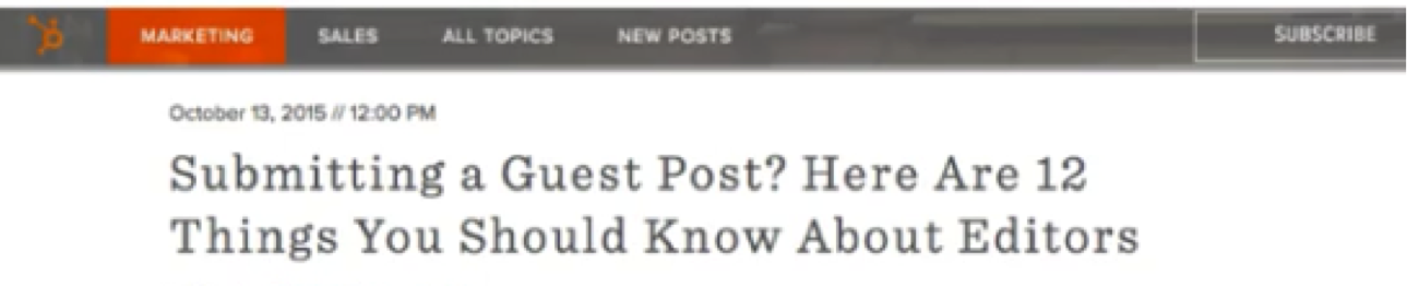 Blog headline with "you should know this" format