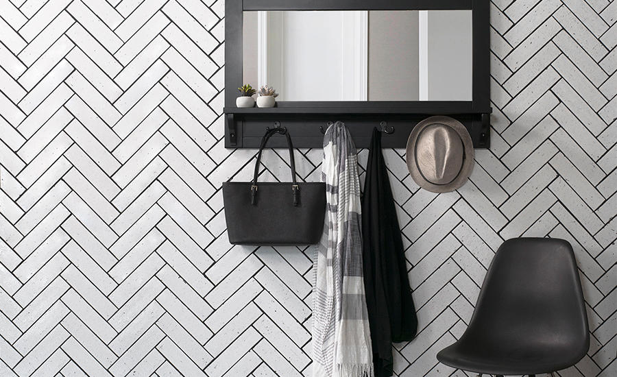 Bedrosians zig zag wall tile