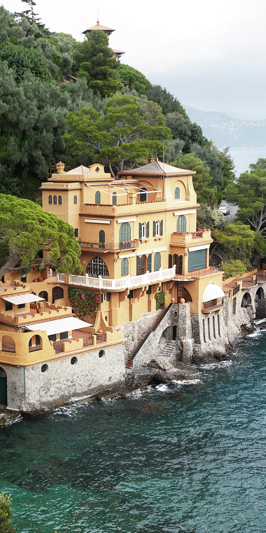 italian mansion on beach