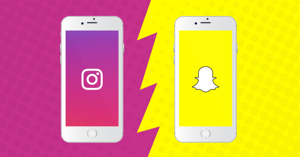 Instagram Stories vs. Snapchat. 