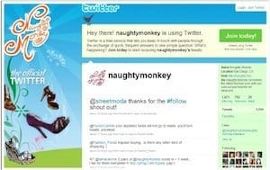 naughty monkey twitter profile