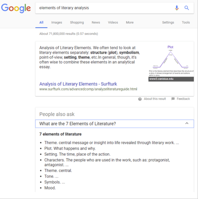 Google No-Click Search Example