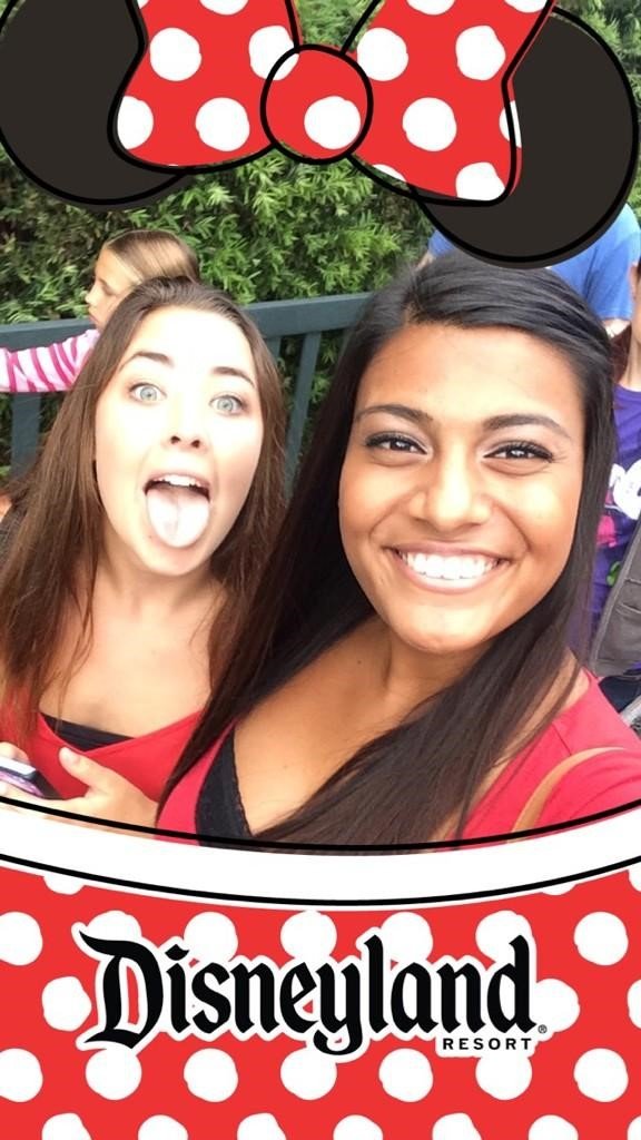 Snapchat photo with Disneyland geofilter