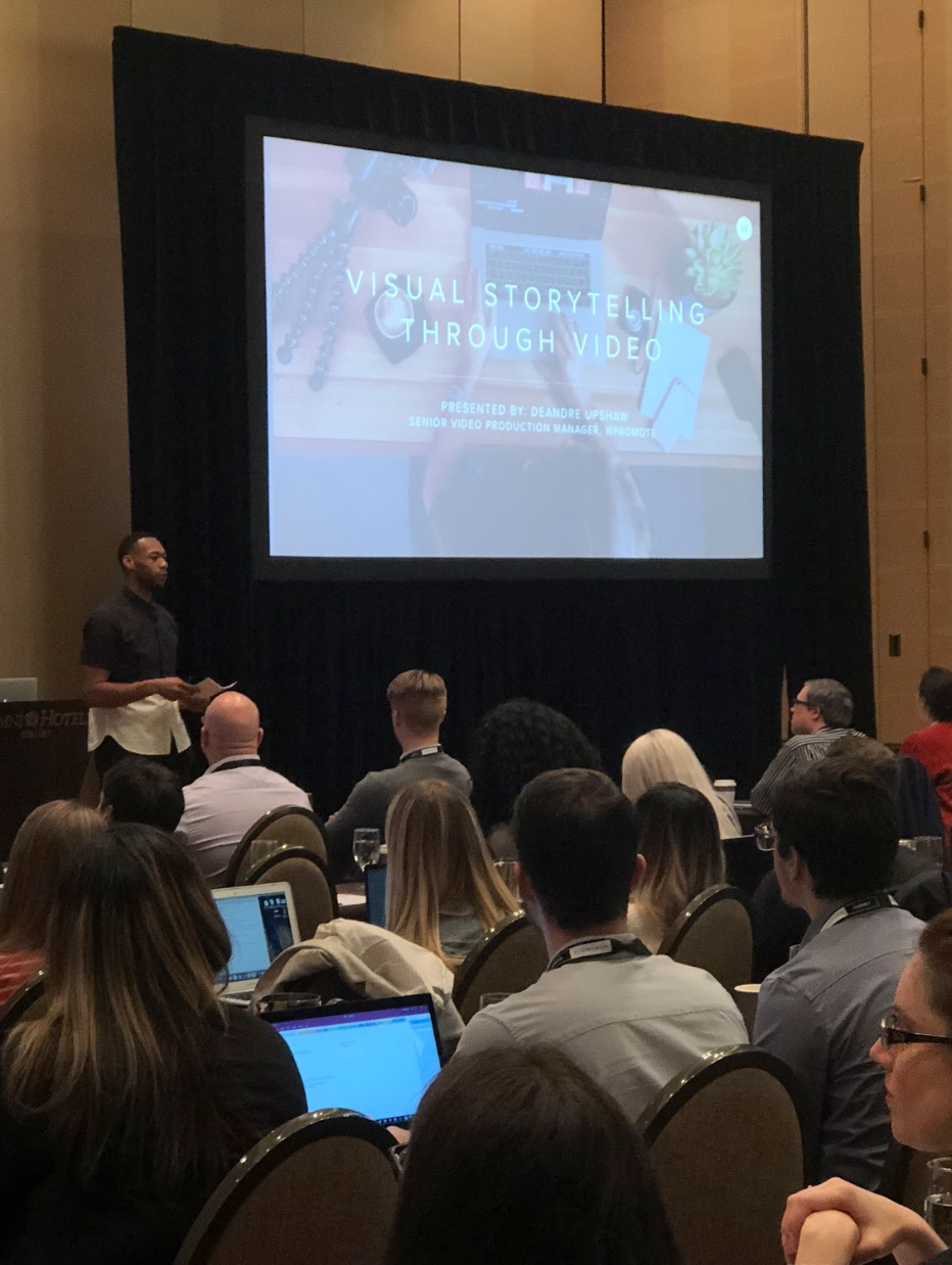 presentation at convention on video