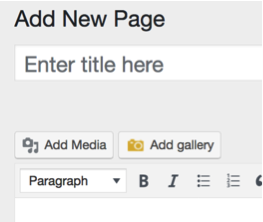 how to implement media into a wordpress page