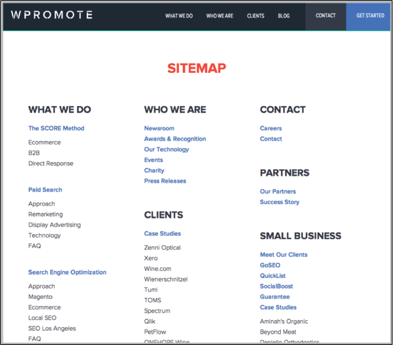 wpromote sitemap