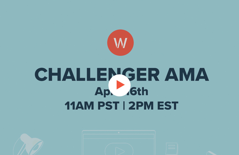 title screen for challenger ama webinar