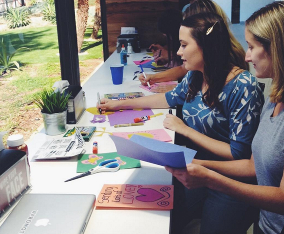 crafting making cards