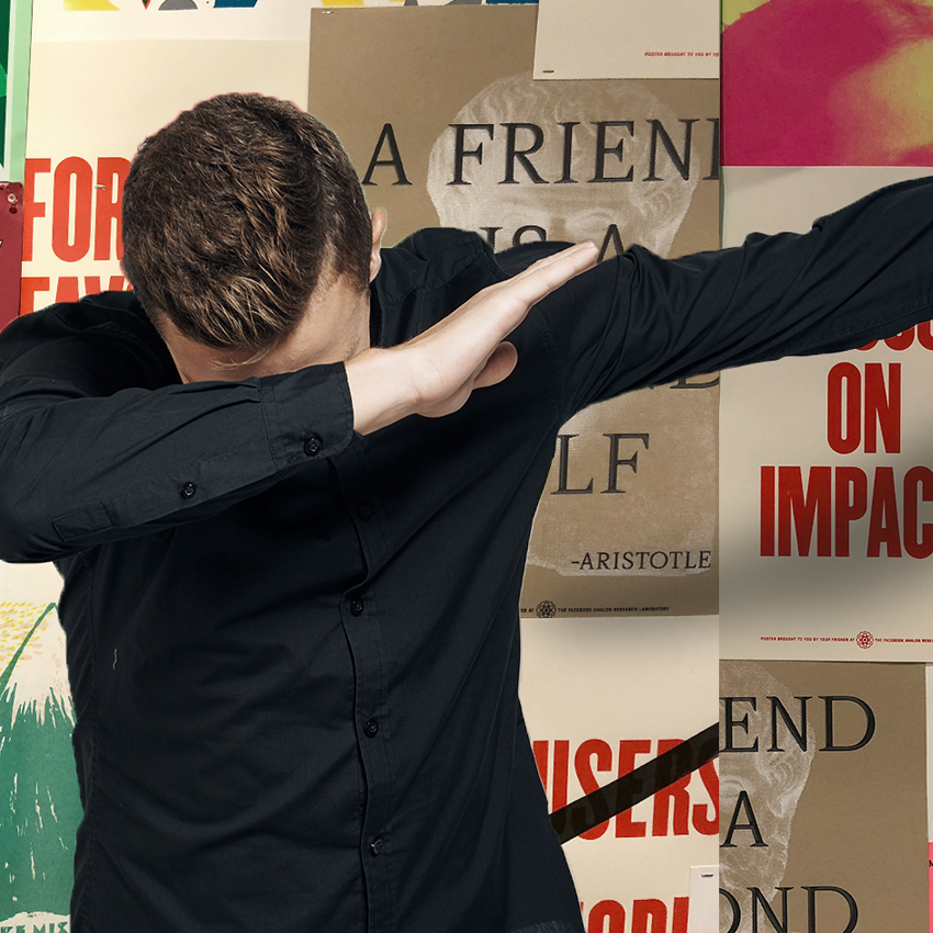 Man doing dab movement