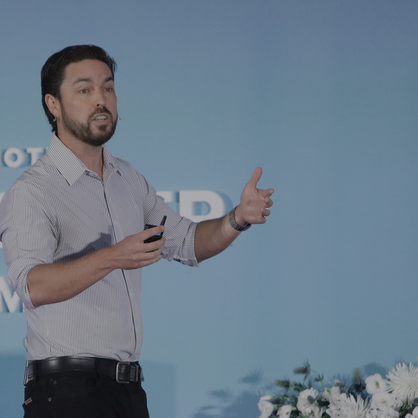 Mike Mothner speaking at Challenger Summit