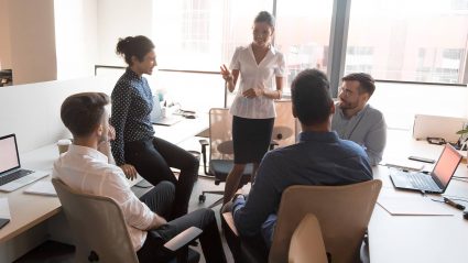 B2B marketers in a meeting
