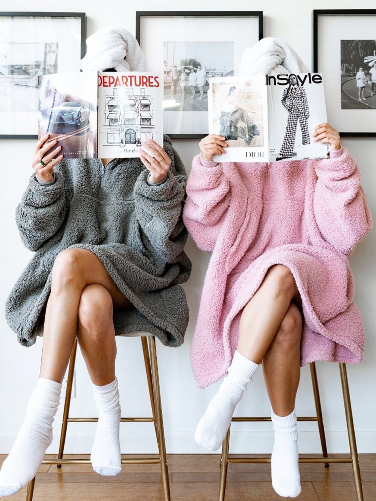 two women wearing the comfy