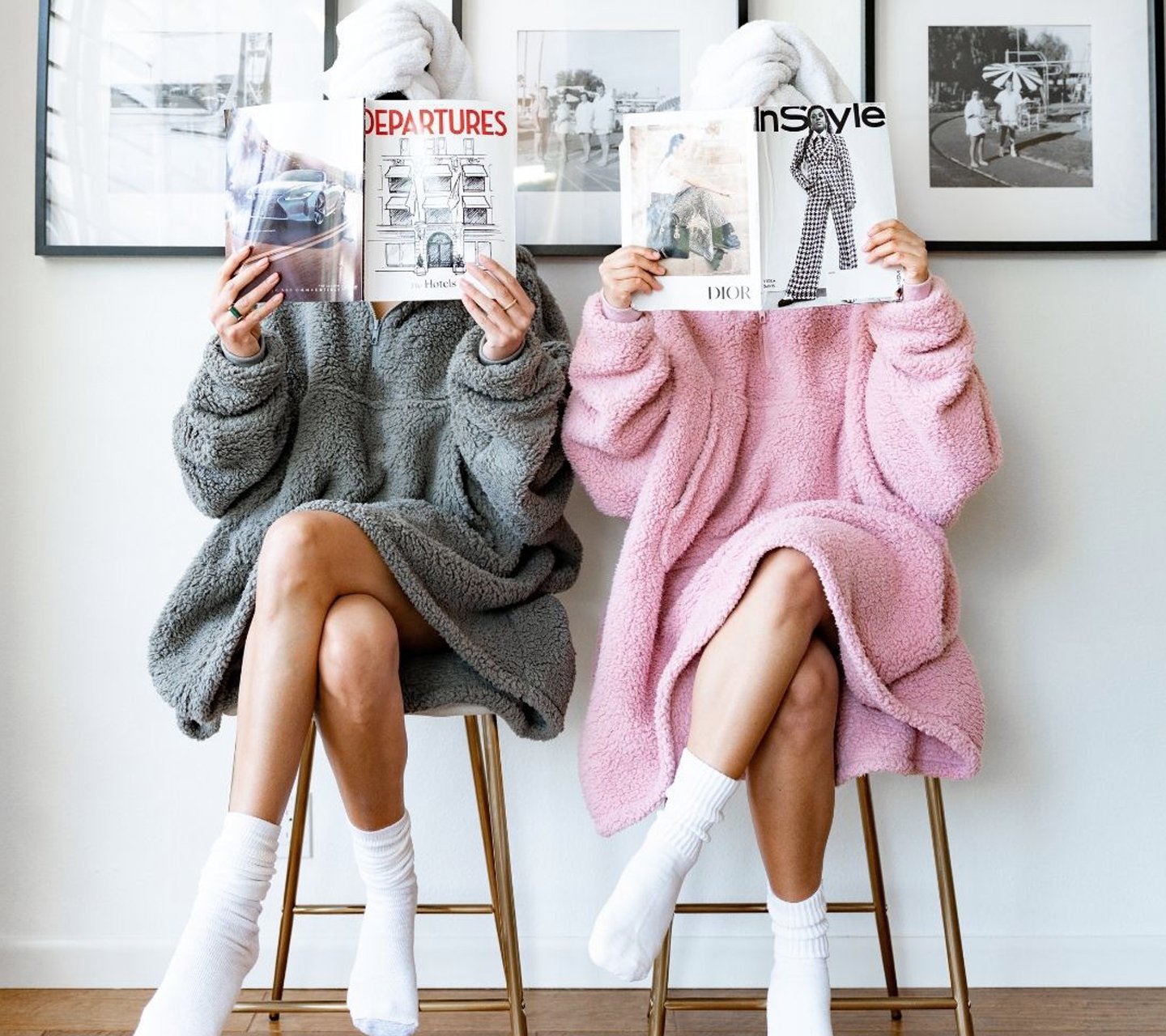 two women wearing the comfy