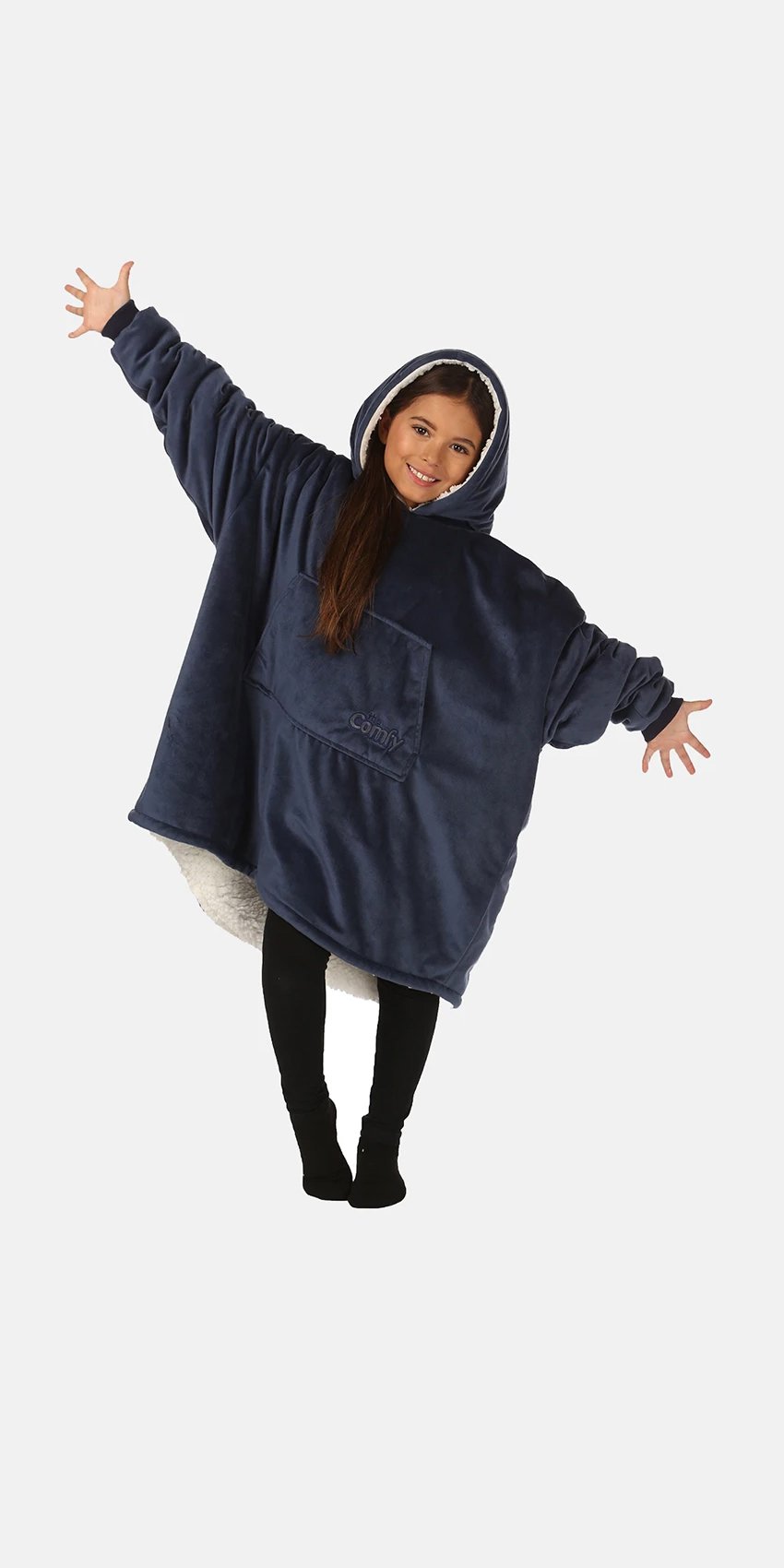 child wearing the comfy