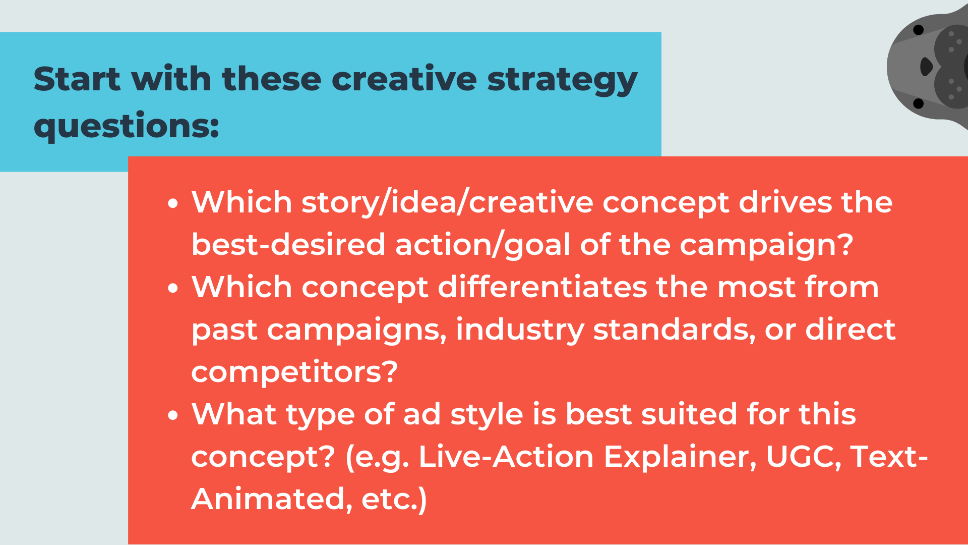 creative strategy questions