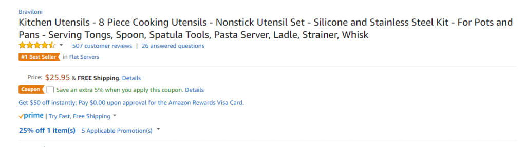 Amazon Kitchen utensils