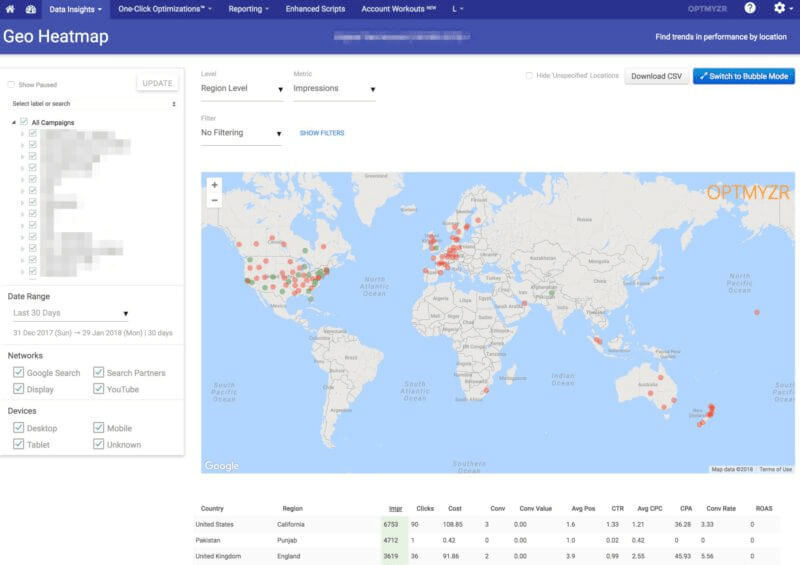 bing geo heatmap