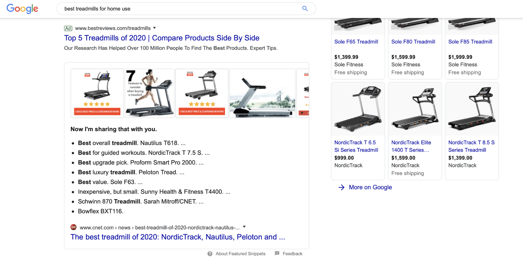 Google AD for Best Treadmills For Home Use