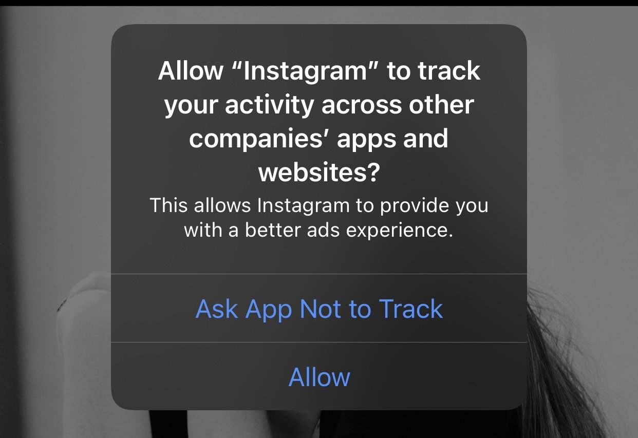Ask App Not to Track Instagram Notification