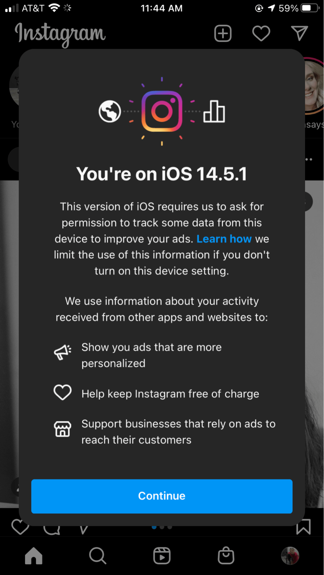 iOS 14.5.1 update notification