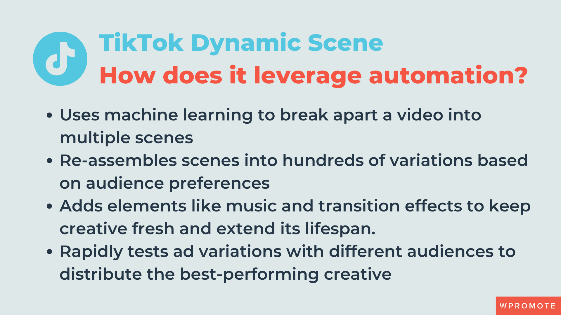 Graphic detailing the different aspects of TikTok's Dynamic Scene tool