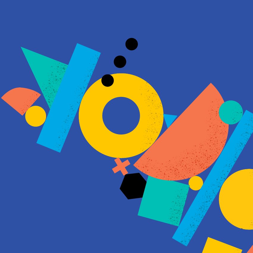 geometric shapes stacked