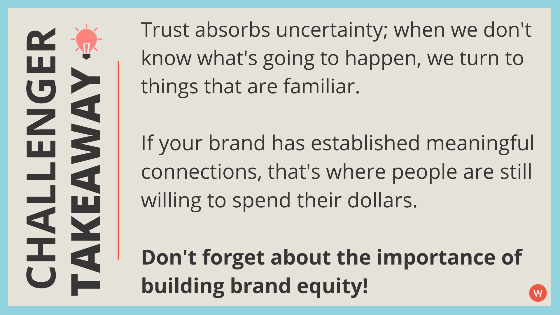 Build brand equity through trust