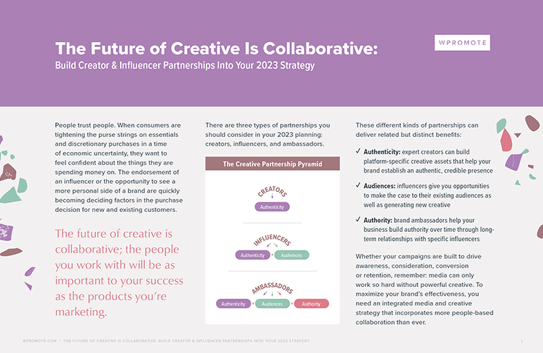 The Future of Creative Is Collaborative: Build Creator & Influencer Partnerships Into Your 2023 Strategy