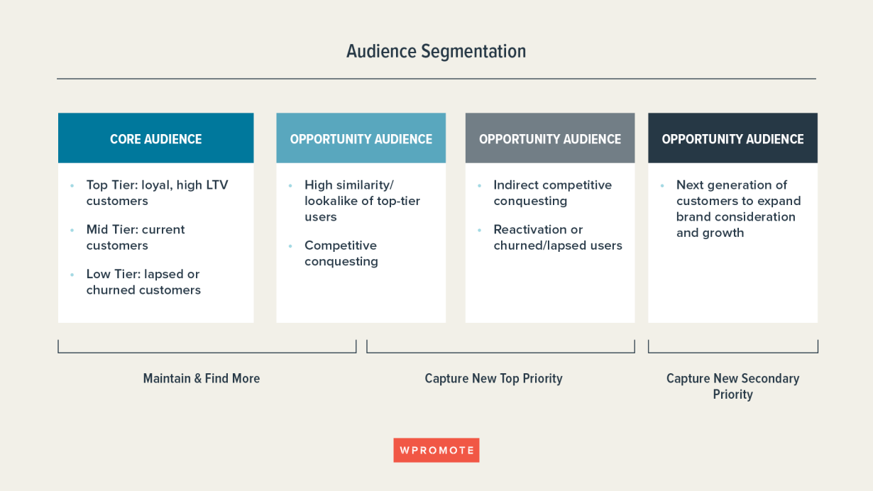Audience segmentation in marketing