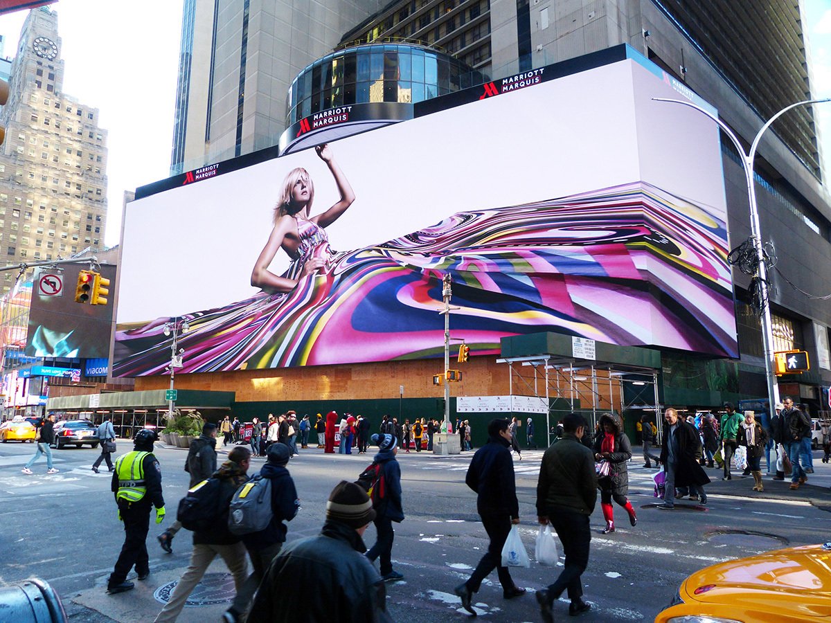 An example of a "spectacular' digital billboard