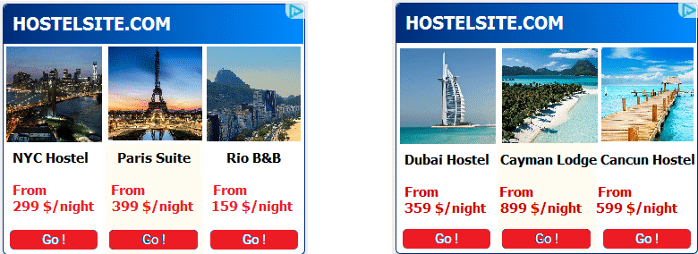 Example of dynamic creative optimization at work