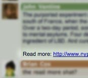 AIM conversation with Tynt read more link AIM conversation with Tynt's "Read more" link appended.