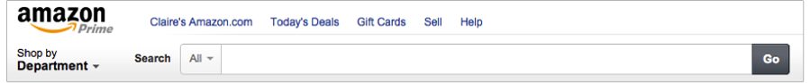 amazon search toolbar