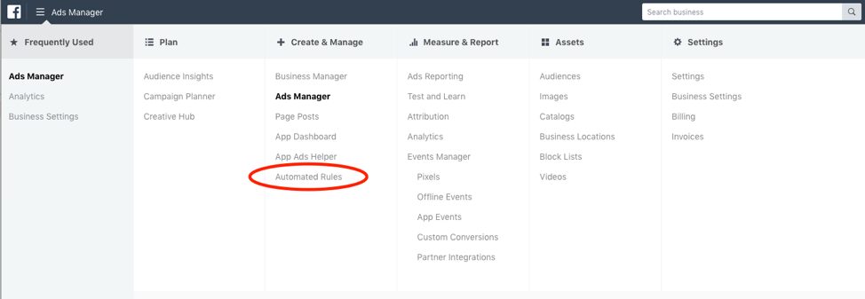 Facebook Ads Manager