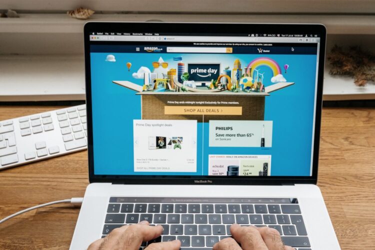 A person typing on a laptop.