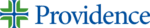 Providence logo featuring a green and blue cross symbol to the left of the word "Providence" in blue text.